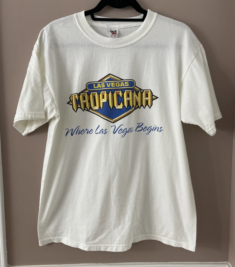 Tropicana Hotel Casino T-Shirt Unisex L Las Vegas Nevada Vintage 90's Nostalgia